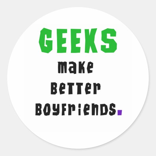 Geeks maken betere vrienden ronde sticker (Voorkant)