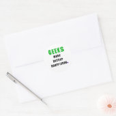 Geeks maken betere vrienden ronde sticker (Envelop)