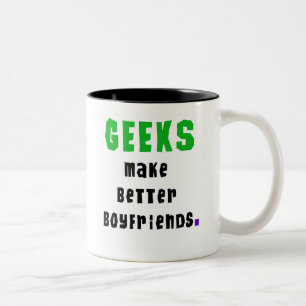 Geeks maken betere vrienden tweekleurige koffiemok