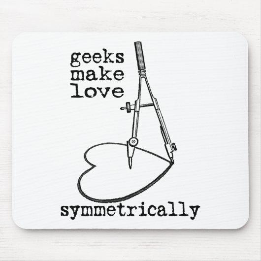 Geeks maken liefde symmetrisch muismat (Voorkant)