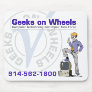 Geeks op wielen muismat