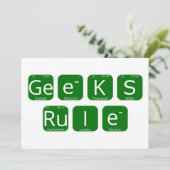 Geeks Regel Periodieke Tabelslogan Kaart (Staand voorkant)