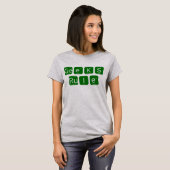 Geeks Regel Periodieke Tabelslogan T-shirt (Voorkant volledig)