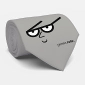 "Geeks Rule" grappig uitziend gezicht met Eyeglass Stropdas (Opgerold)