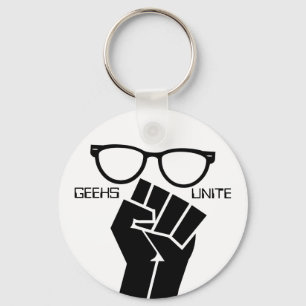 Geeks verenigen zich! Button Sleutelhanger