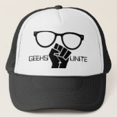 Geeks verenigen zich! Trucker Hat Trucker Pet (Voorkant)