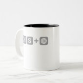 geeks zal de wereld redden tweekleurige koffiemok (Voorkant links)