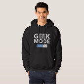 Geeksmodus ingeschakeld hoodie (Voorkant volledig)
