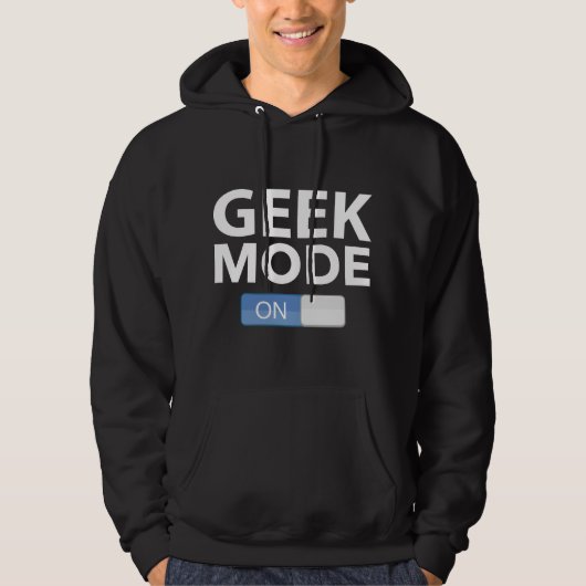 Geeksmodus ingeschakeld hoodie (Voorkant)