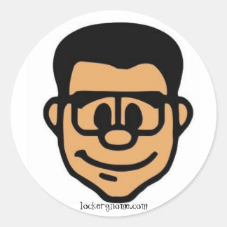 GeekWare! Lockergnome-Sticker Ronde Sticker