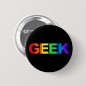 Geeky and Queer as. Ronde Button 5,7 Cm (Voorkant /achterkant)