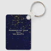 Geeky Astronaut in de ruimte voor zijn persoonlijk Sleutelhanger (Achterkant)