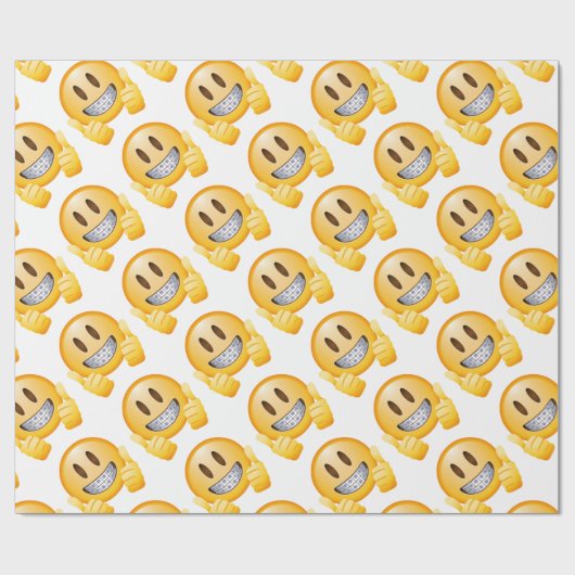 Geeky Braces Emoji Cadeaupapier (Vlak)