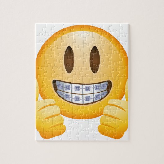 Geeky Braces Emoji Legpuzzel (Verticaal)