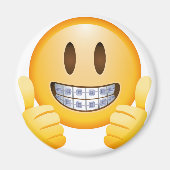 Geeky Braces Emoji Magneet (Voorkant)