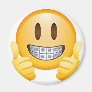 Geeky Braces Emoji Magneet