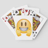 Geeky Braces Emoji Pokerkaarten (Achterkant)