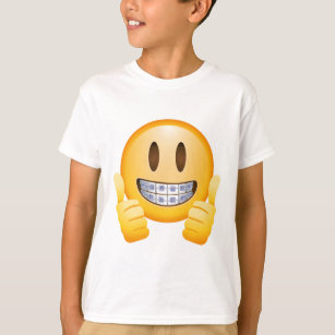 Geeky Braces Emoji T-shirt
