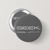 Geeky Button (Voorkant /achterkant)