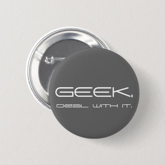 Geeky Button (Voorkant /achterkant)