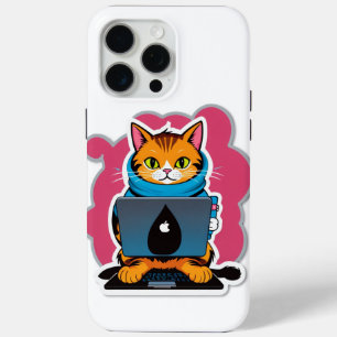 Geeky Cat serie iPhone 15 Pro Max Hoesje