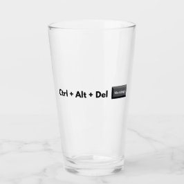 Geeky Control Alt Del Vergaderingen Glas
