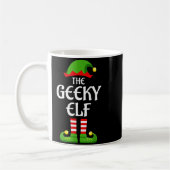 Geeky Elf Family Matching Group Christmas Geek  Koffiemok (Links)