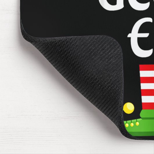 Geeky Elf Family Matching Group Christmas Geek  Muismat (Hoek)