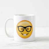 Geeky Emoji Face Koffiemok (Links)