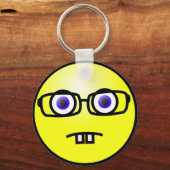 Geeky Face Sleutelhanger (Voorkant)