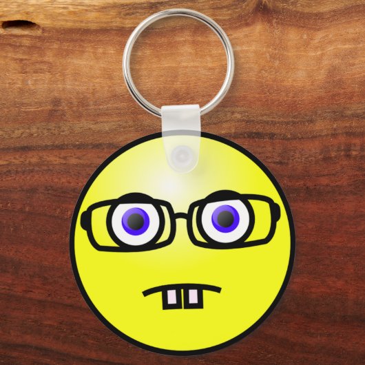 Geeky Face Sleutelhanger (Voorkant)