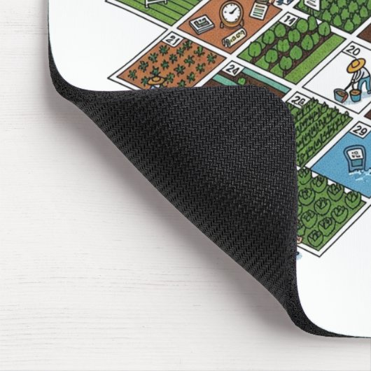 Geeky Farming Grid – Landbouw ontmoet AI-muis Muismat (Hoek)