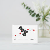 Geeky Gamer Place Cards (Donker) Plaatskaartje (Staand voorkant)