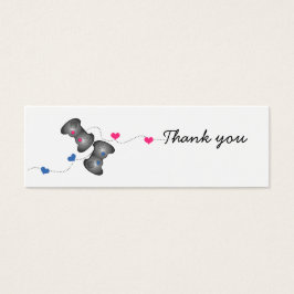 Geeky Gamer Wedding Dank u voor de mini-Kaarten Mini Visitekaartjes
