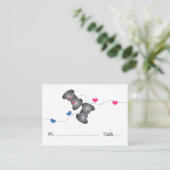 Geeky Gamer Wedding Place Kards Plaatskaartje (Staand voorkant)