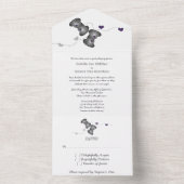 Geeky Gamers allemaal in één bruiloft uitnodigen | All In One Uitnodiging (Binnen)