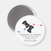 Geeky Gamers besparen de Datum Magnet Dark (Blauw/ (Voorkant / Achterkant)