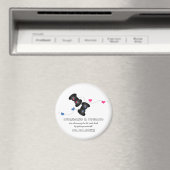 Geeky Gamers besparen de Datum Magnet Dark (Blauw/ (Insitu (Vaatwasser))