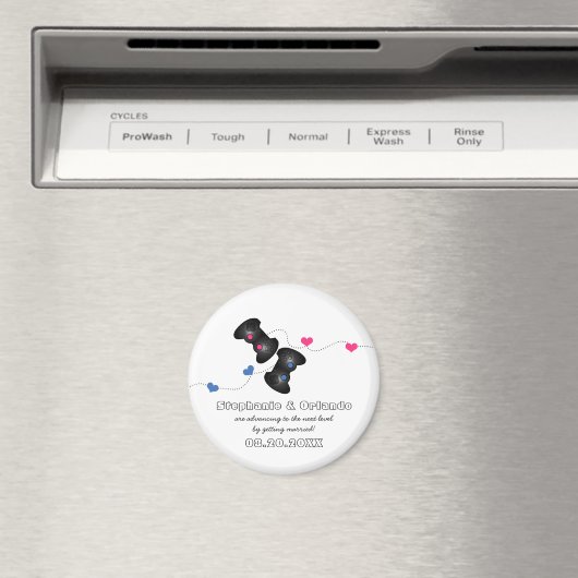 Geeky Gamers besparen de Datum Magnet Dark (Blauw/ (Insitu (Vaatwasser))