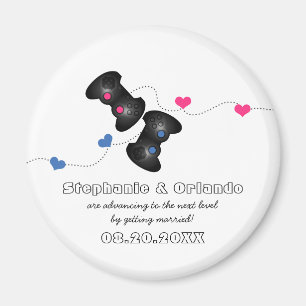 Geeky Gamers besparen de Datum Magnet Dark (Blauw/