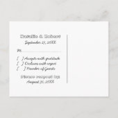 Geeky Gamers RSVP Briefkaart (zilver/Paars) (Achterkant)