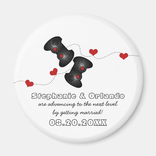 Geeky Gamers sparen de Datum Magnet, Donker Magneet (Voorkant)