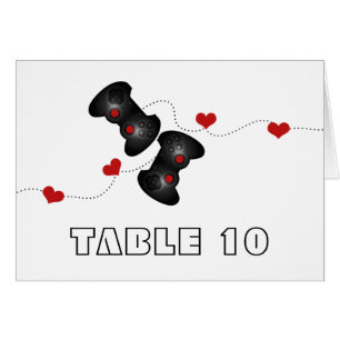 Geeky Gamers Table Number Kaart (donker)
