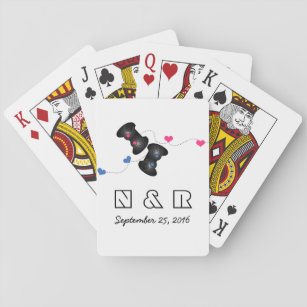 Geeky Gamers Weddenschap-speelkaarten donkerroze b Pokerkaarten