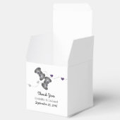 Geeky Gamers Wedding Favor Boxes Silver Paars Bedankdoosjes (Geopend)