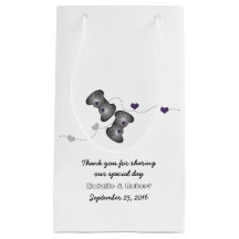 Geeky Gamers Wedding Gift Bag Silver Paars