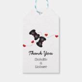 Geeky Gamers Wedding Gift Labels Donker Cadeaulabel (Voorkant)