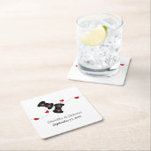 Geeky Gamers Wedding Paper Onderzetters donker (Insitu)