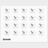 Geeky Gamers Wedding Stickers (Zilver/Paars) (Vel)