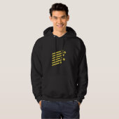 Geeky Geometrisch Geel Polyhedral D20 Dice Set Hoodie (Voorkant volledig)
